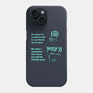 Excited about Kpop v.2 Phone Case