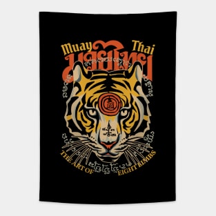 Muay Thai Tiger Tattoo Tapestry