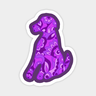 Purple Pooch Magnet