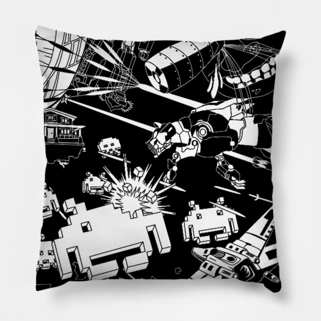 Space Oddity Mashup Pillow by TannerMedina