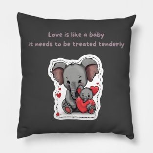 Love is like a baby - African Proverb Pillow