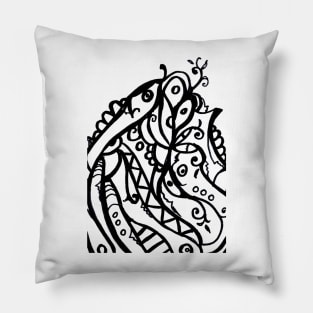 Very beautiful decorative BLACK abstract lines Pillow