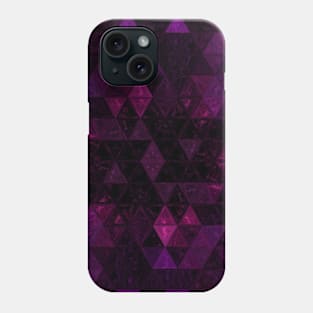 Pink Mosaic Triangle Geometric Phone Case