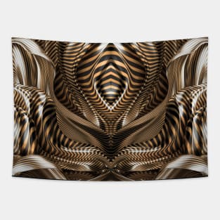 Tigers eye fractal texture Tapestry