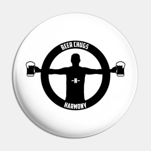 Beer Chugs-n-Harmony Logo Design Pin