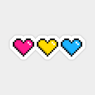 Pansexual Hearts Pride Magnet