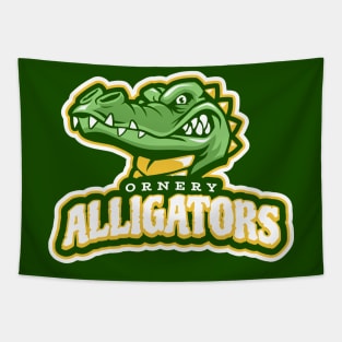 Ornery Alligators Tapestry