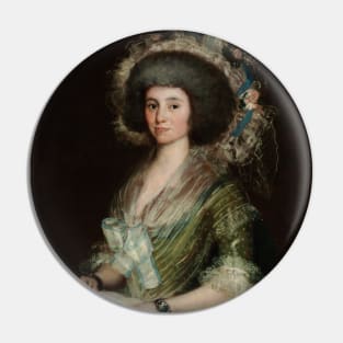 Portrait of Senora Cean Bermudez by Francisco Goya Pin