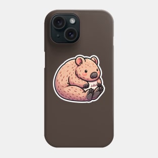 Wombat Kawaii Graphic Critter Cove Cute Animal A Splash of Forest Frolics and Underwater Whimsy! Phone Case