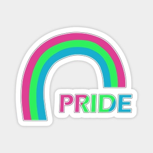 Polysexual rainbow pride Magnet