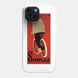 Vintage Bicycle Poster SIMPLEX Amsterdam Retro Advertisement Phone Case