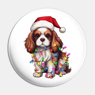 Christmas Cavalier King Charles Spaniel Pin