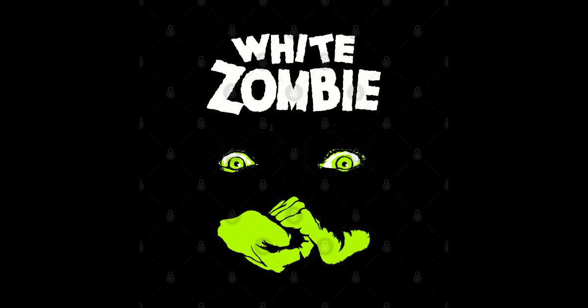 White Zombie Zombie Sticker TeePublic