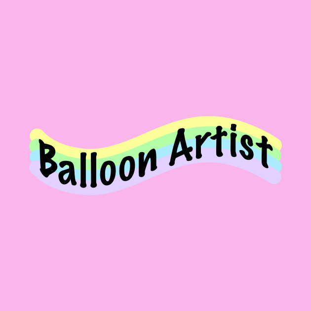 Balloon Artist: Wavy Design in Pastel Colors by Whoopsidoodle