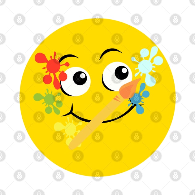 Emoji - painter face by Aurealis