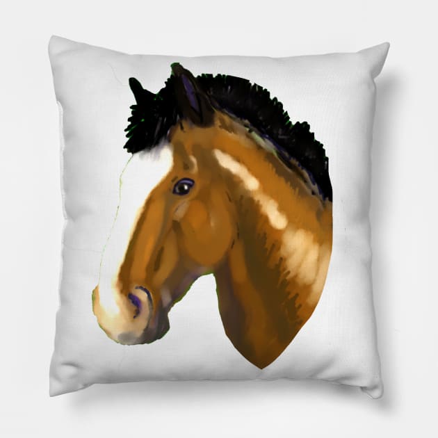 Clydesdale horse Pillow by Shyflyer