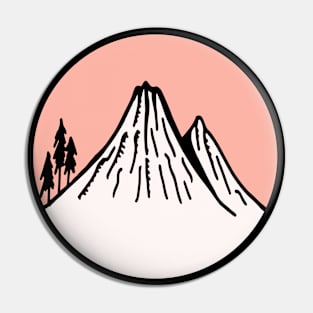 Mountains Sketch V10 Pin