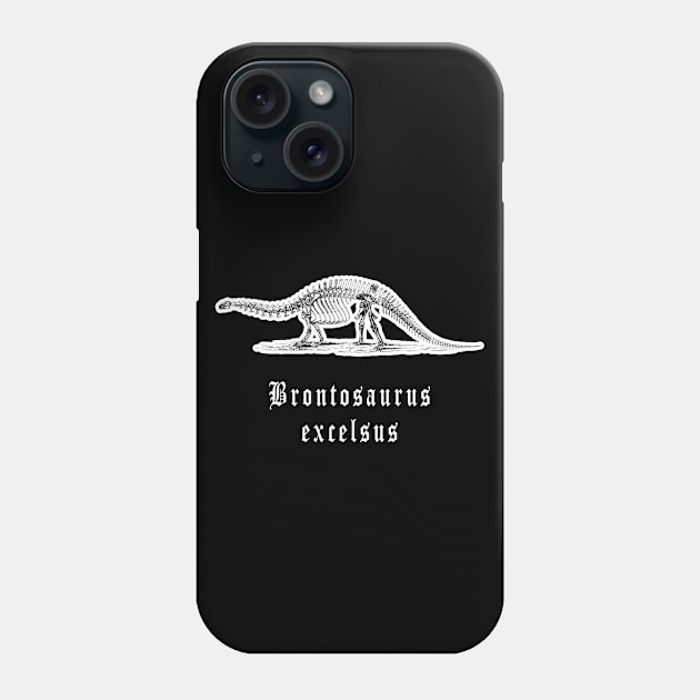 🦖 Fossil Skeleton of a Brontosaurus excelsus Dinosaur Phone Case by Pixoplanet