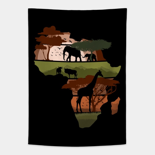 Africa Tapestry by Nerd_art