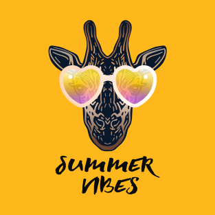 Summer Vibes Giraffe T-Shirt