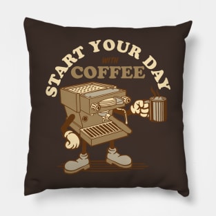 Retro Coffee Pillow