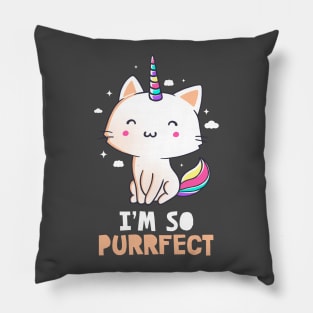 I'm So Purrfect Funny Cute Gift Pillow