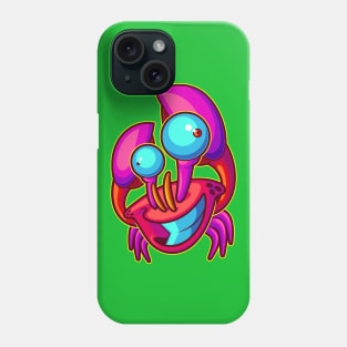 Happy Being Crabby Phone Case