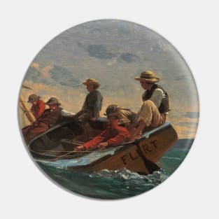 The Flirt by Winslow Homer Pin