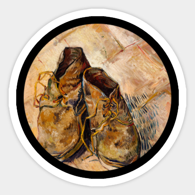Shoes Painting Vincent Van Gogh Vincent Van Gogh Sticker