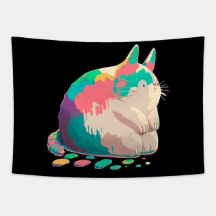 cat cute kawaii, t-shirt. Tapestry