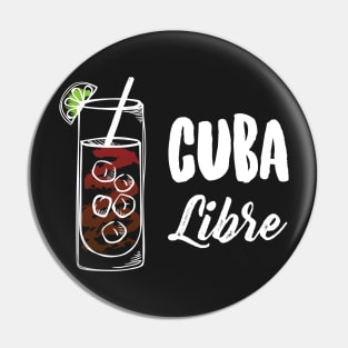 Cuba Libre Cocktail Drink Pin