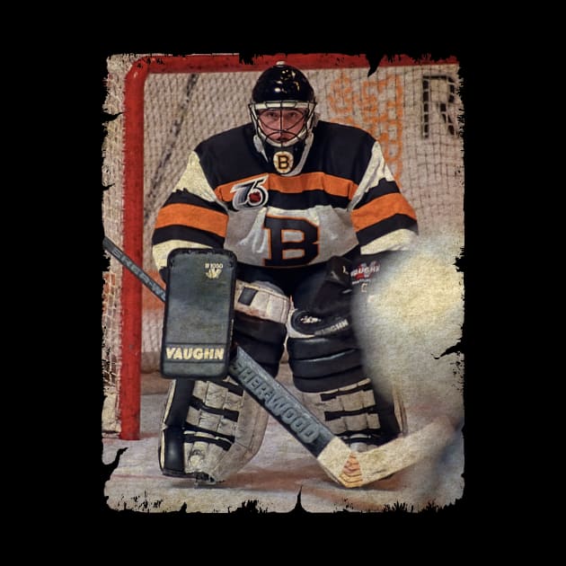 Daniel Berthiaume, 1991 in Boston Bruins (8 GP) by Momogi Project