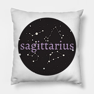 Saggitarius Zodiac Sign Circle Pillow