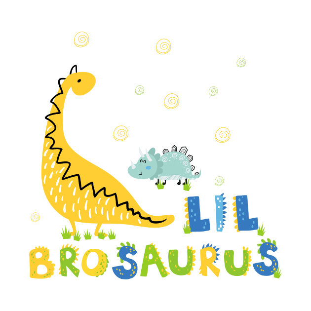 Lil Brosaurus Little Brother Dinosaur sibling Outfit by alpmedia