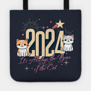 New Year 2024 Year of Cat Tote