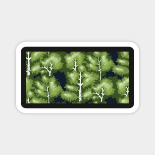 green spring birch tree forest Magnet