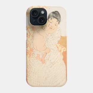 Maternal Caress by Mary Cassatt Phone Case