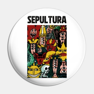 Monsters Party of Sepultura Pin
