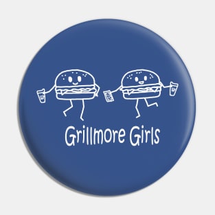 Grillmore Girls White Pocket Pin