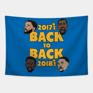 Warriors Back to Back Champs Tapestry