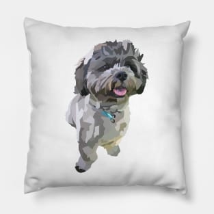 Cute Brown dog Cockapoo Shitzu Pillow