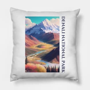 denali national park Pillow