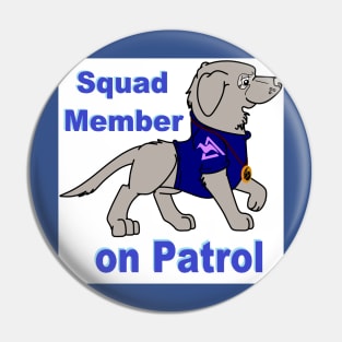 Squad Member on Patrol Pin