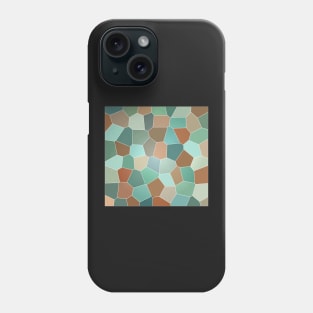 Abstract of Browns Blues and Greens Phone Case