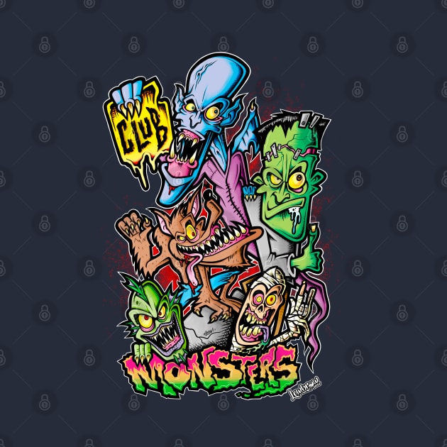 MONSTERS CLUB by Lowbrow Wear