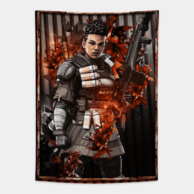 Apex Legends Bangalore Tapestry by syanart