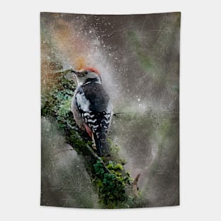 Great Spotted Woodpecker Tapestry