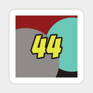 Lewis Hamilton Coloured Circles - Driver Number Magnet