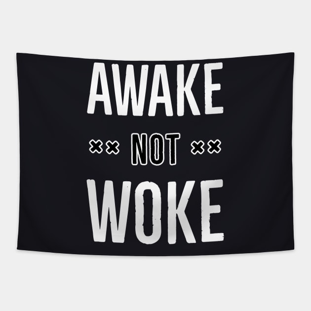 Awake Not Woke Tapestry by Suzhi Q