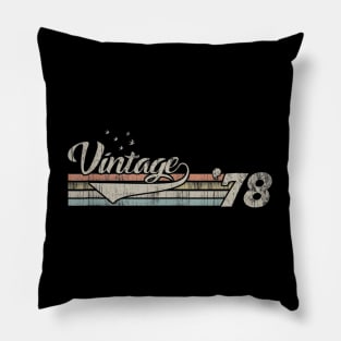 Vintage 1978 Design 42 Years Old 42nd birthday for Men Women Pillow